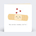 Carte d'amour Pansement Mignon