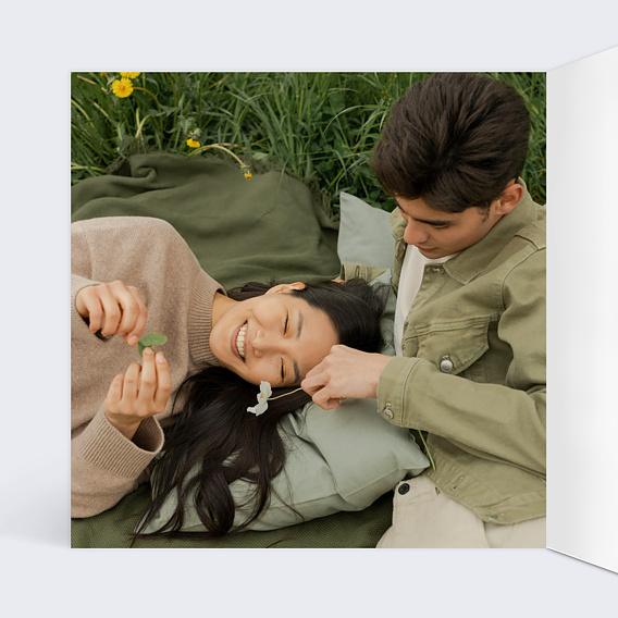 Carte d'amour Coeur Liberty Intérieur Gauche