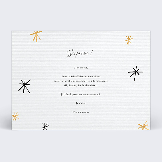 Carte d'Amour Jolie Surprise