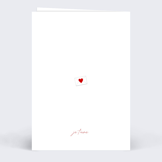 Carte d'amour Commandements Amour Verso