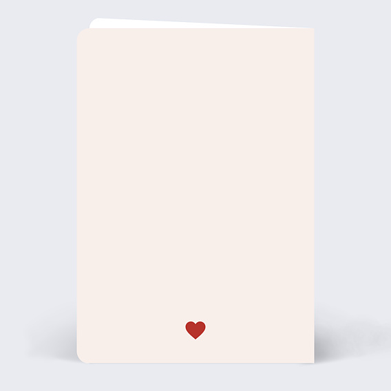 Carte d'amour Couple Vintage Verso