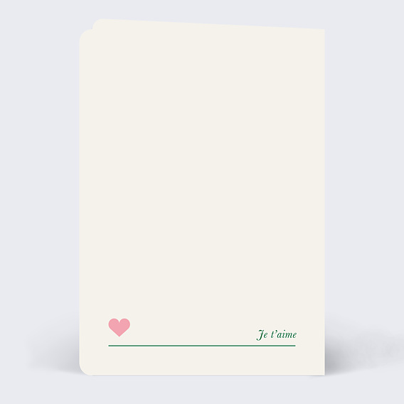 Carte d'amour Gagné ! Verso