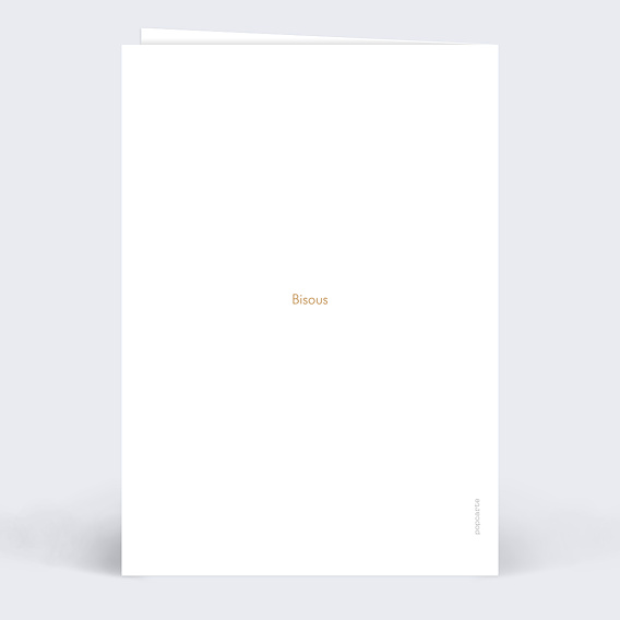 Carte d'amour Photo arche Verso