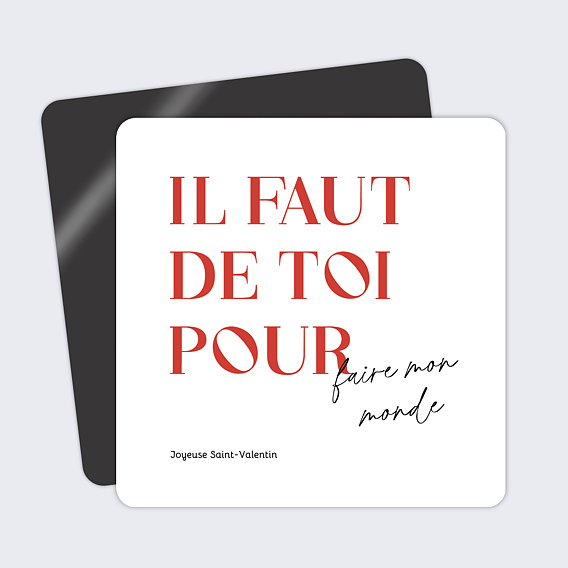 Carte d'amour Il faut de toi
