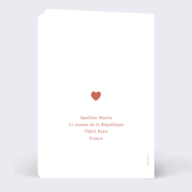 Carte d'Amour Fusionnelle Verso
