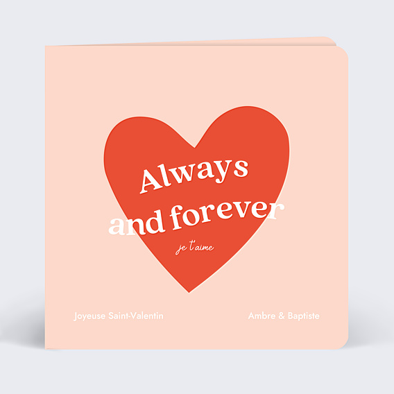 Carte d'amour Chanson d'Amour