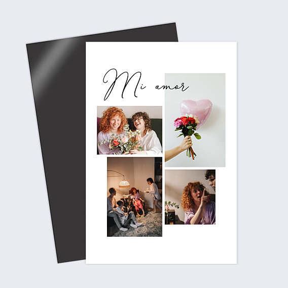 Carte d'Amour Simple Pêle-Mêle