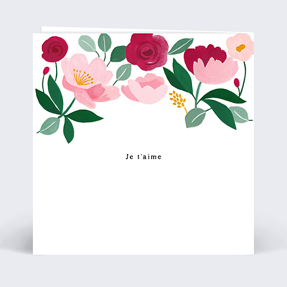 Carte d'Amour Romantique Chic