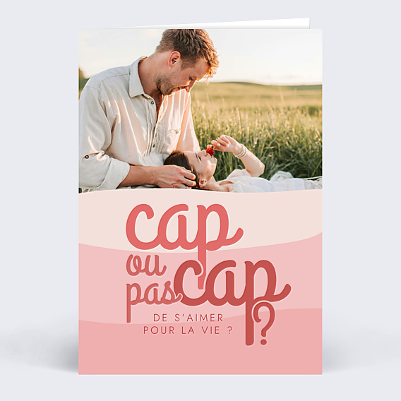 Carte d'amour Cap pas cap amour