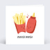 Carte d'amour Frites et Ketchup Recto