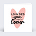 Carte d'amour Près du Coeur