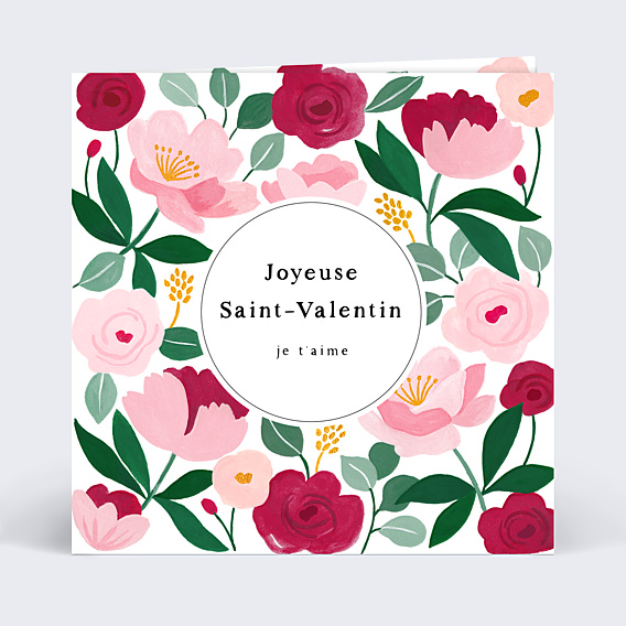 Carte d'amour Romantique Chic