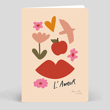 Carte d'Amour Marie-Lou Création x Popcarte - L'Amour