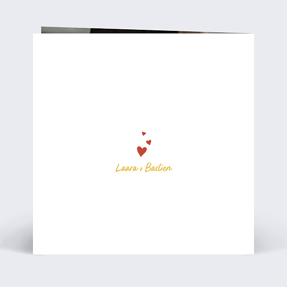 Carte d'amour Frites et Ketchup Verso