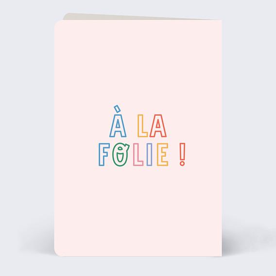 Carte d'amour Je t'aime coloré Verso