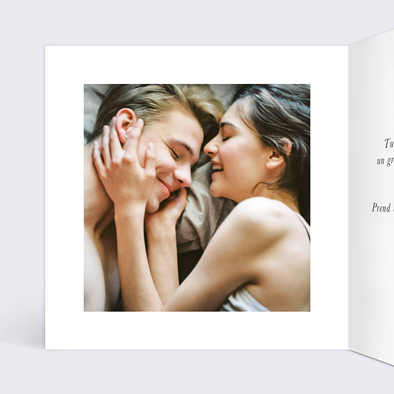 Carte d'amour Affection Intérieur Gauche