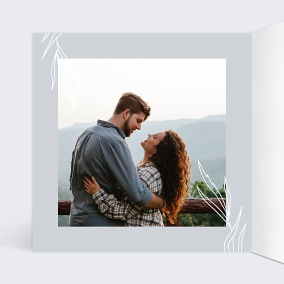 Carte d'amour Anniversaire amour Intérieur Gauche