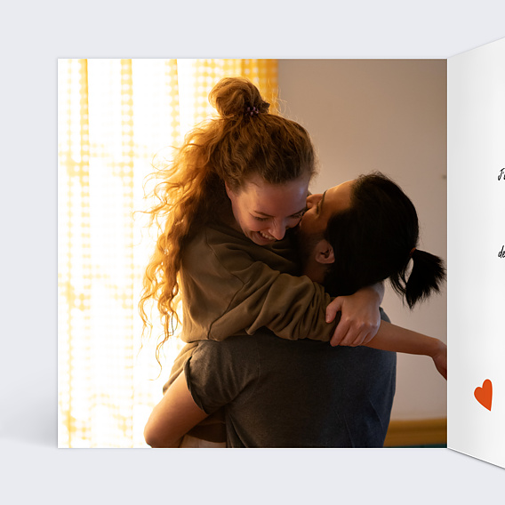 Carte d'amour Marie-Lou Création x Popcarte - Enveloppe Intérieur Gauche