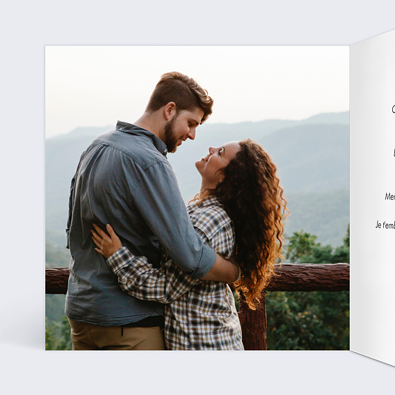 Carte d'amour Petit Coeur Intérieur Gauche