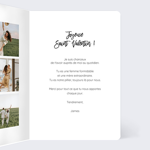 Carte d'Amour Belles Lettres