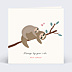 Carte d'Amour Couple Paresseux