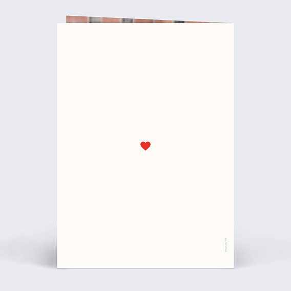 Carte d'amour Unique Verso