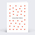 Carte d'amour Motif Coeur