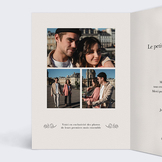 Carte d'amour Journal Intérieur Gauche