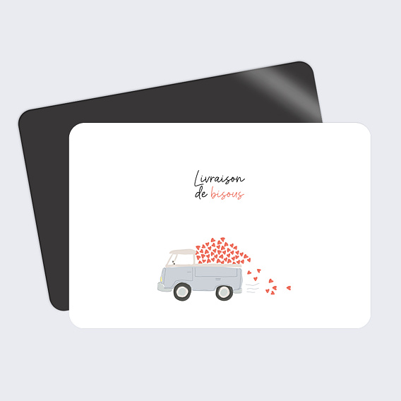 Carte d'Amour Livraison de Bisous
