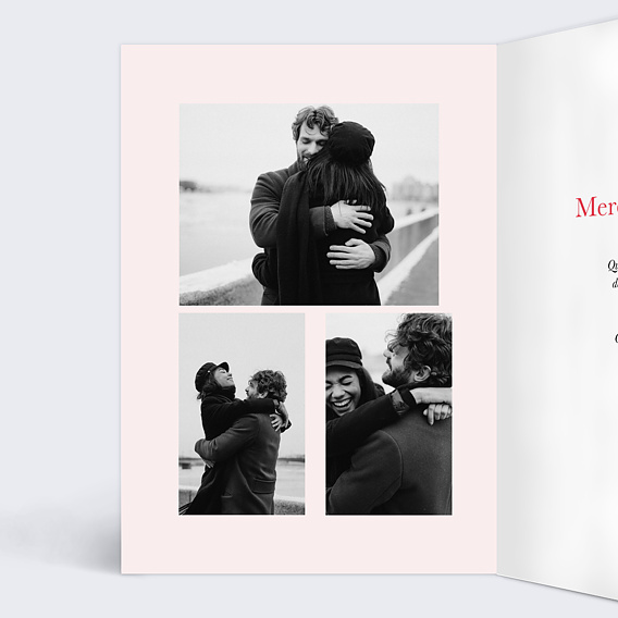 Carte d'amour Mains liées Intérieur Gauche