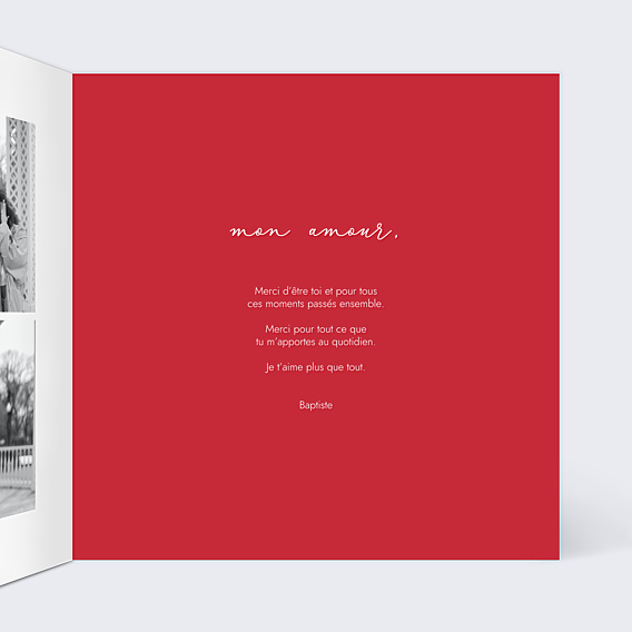 Carte d'Amour Photo coeur