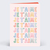 Carte d'amour Je t'aime coloré