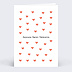 Carte d'amour Motif Coeur