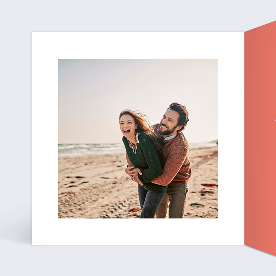 Carte d'amour Livraison de Bisous Intérieur Gauche