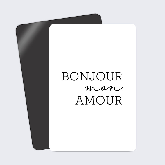 Carte d'Amour Bonjour Mon Amour