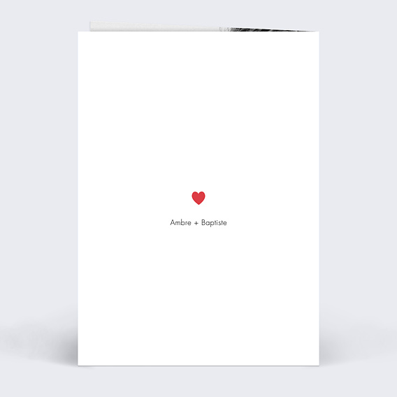 Carte d'amour Love Photo Verso