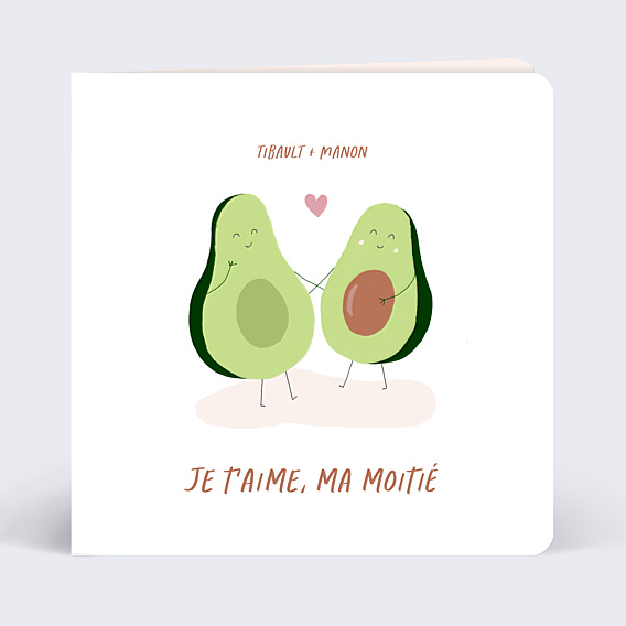 Carte d'amour Avocado Love