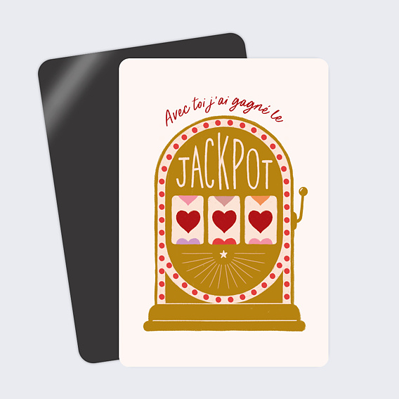Carte d'amour Jackpot
