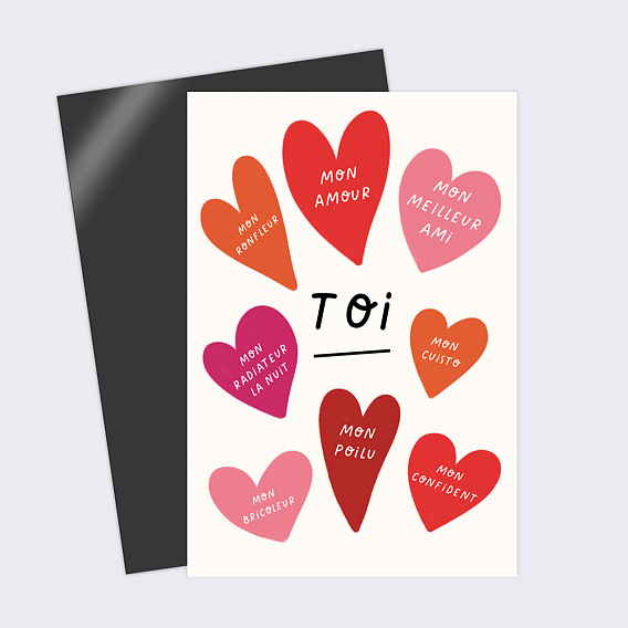 Carte d'amour Unique