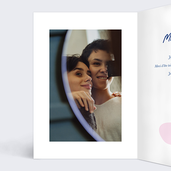 Carte d'Amour Vivre d'Amour et d'Eau Fraiche