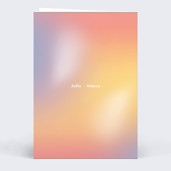 Carte d'amour Gradient Verso