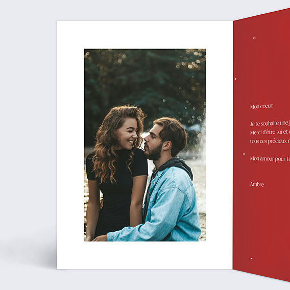 Carte d'Amour Commandements Amour
