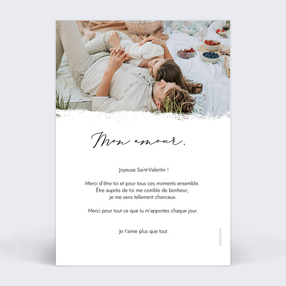 Carte d'Amour Effet photo