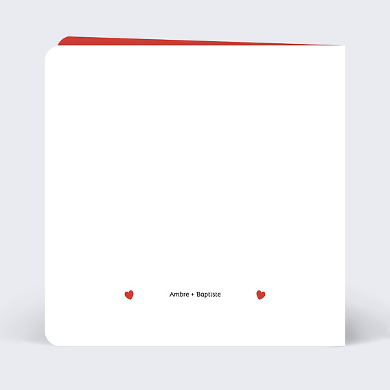 Carte d'amour Il faut de toi Verso