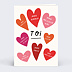 Carte d'amour Unique