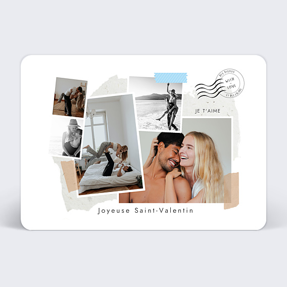 Carte d'amour Scrapbooking