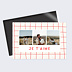 Carte d'Amour Plaid Rouge