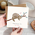 Carte d'amour Couple Paresseux