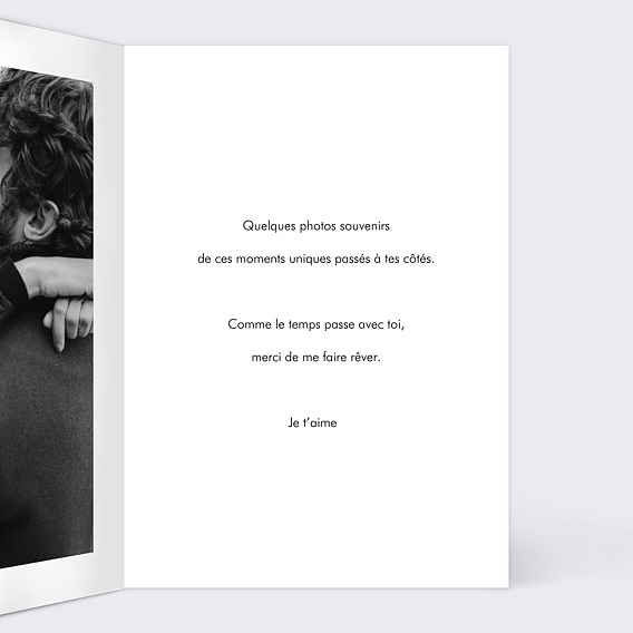 Carte d'amour Amour multiphotos Intérieur Droit