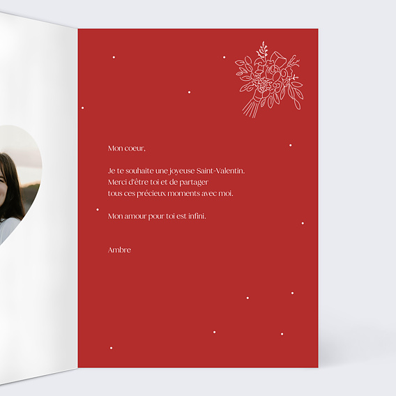 Carte d'amour Commandements Amour Intérieur Droit